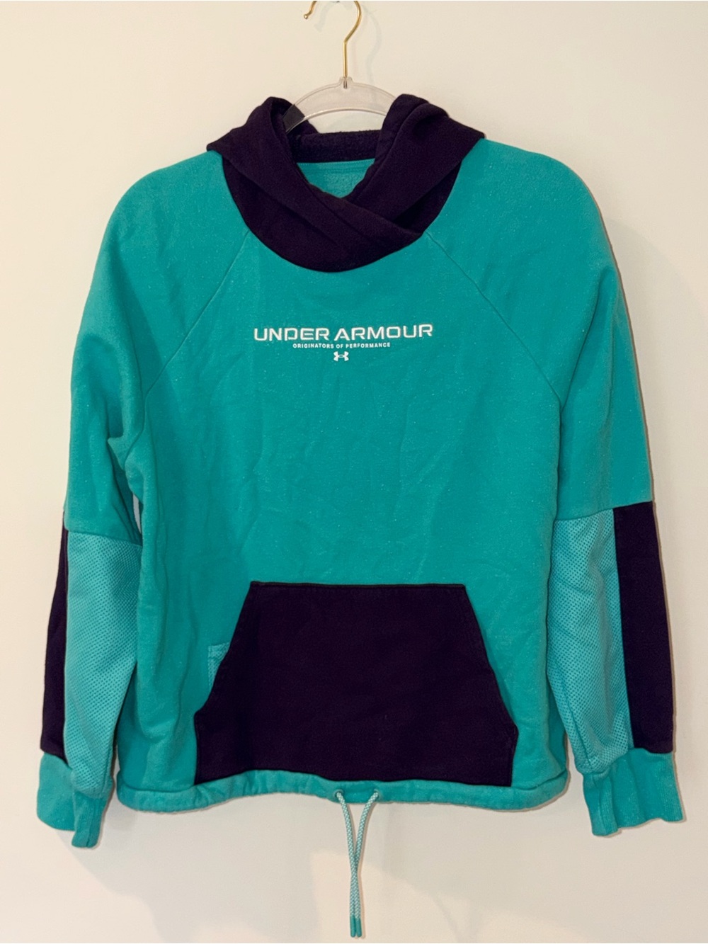 Under Armour Teal & Purple Pullover Hoodie